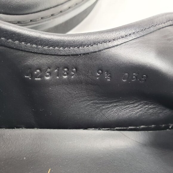 AUTHENTIC GUCCI MENS ORIGINAL GG LOW TOP CANVAS with LEATHER SNEAKERS - Picture 11 of 14